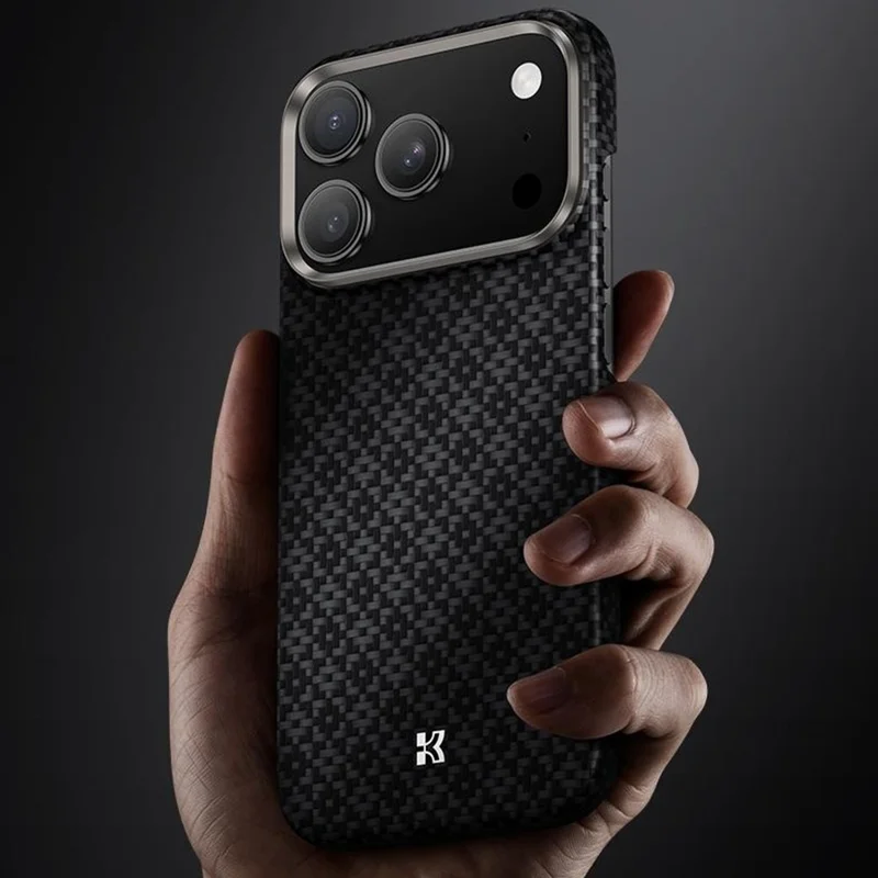 BENKS C1 For iPhone 17 Pro Max Case Kevlar Aramid Fiber Diamond Texture Woven Phone Cover Compatible with MagSafe