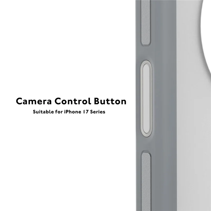 YOUNGKIT For iPhone 17 Pro Case Compatible with MagSafe Skin-Touch Matte PC + TPU Phone Cover - Grey