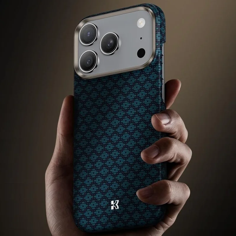 BENKS C1 For iPhone 17 Pro Case Kevlar Aramid Fiber Woven Phone Cover Compatible with MagSafe - Blue