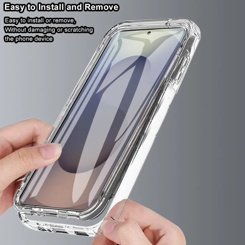 For Samsung Galaxy S25 Ultra Case TPU Frame Clear Acrylic Back Phone Cover with PET Film