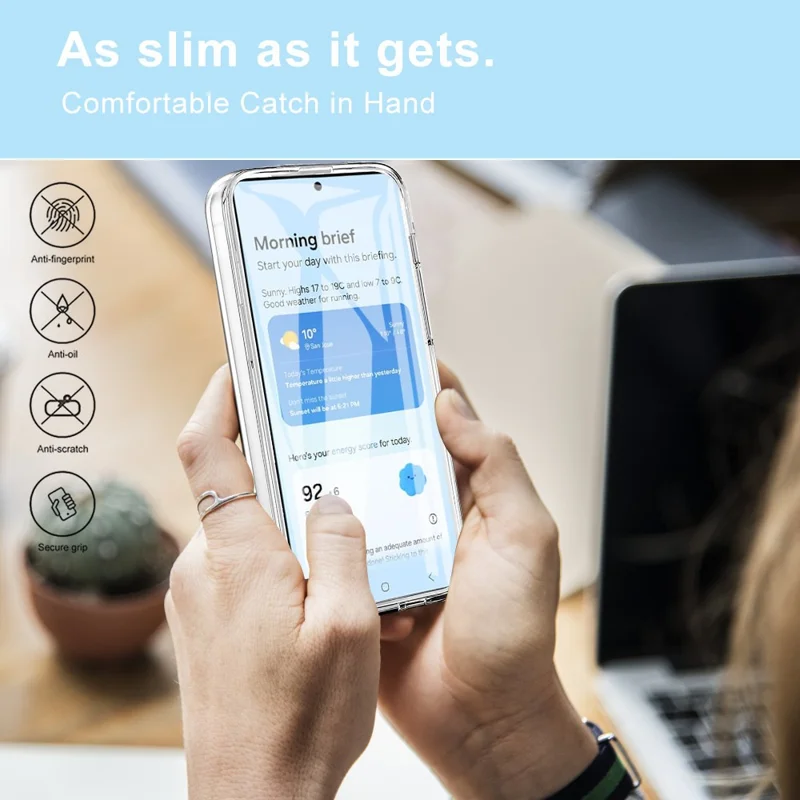 For Samsung Galaxy S25 Ultra Case TPU Frame Clear Acrylic Back Phone Cover with PET Film