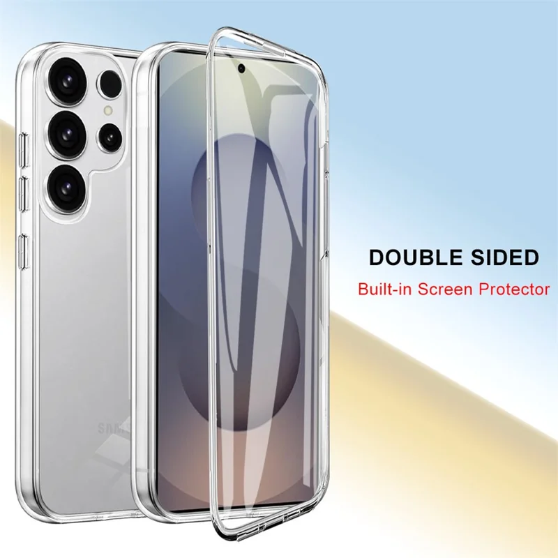 For Samsung Galaxy S25 Ultra Case TPU Frame Clear Acrylic Back Phone Cover with PET Film