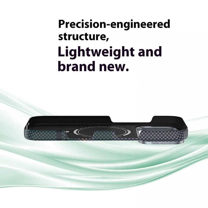 BENKS C1 For iPhone 17 Pro Case Compatible with MagSafe Kevlar Aramid Fiber Aurora Flow Woven Phone Cover