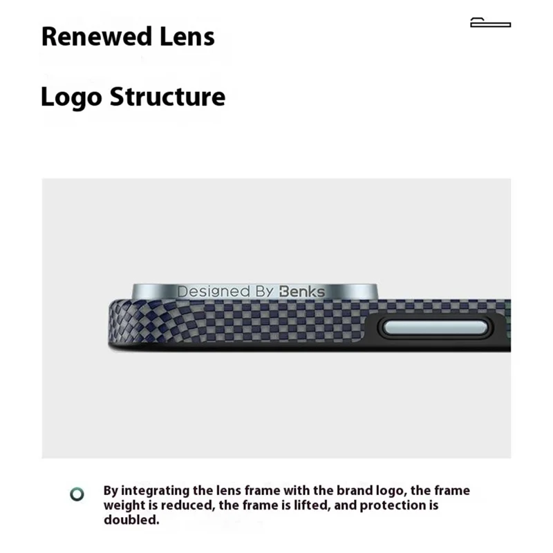 BENKS For iPhone 17 Pro Magnetic Case Kevlar Fiber Phone Back Cover Floating Weave Design