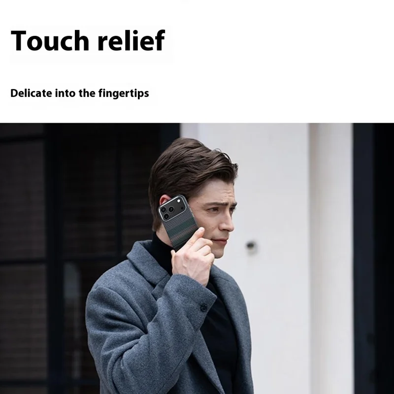 BENKS For iPhone 17 Pro Max Magnetic Case Kevlar Fiber Phone Back Cover Floating Weave Design