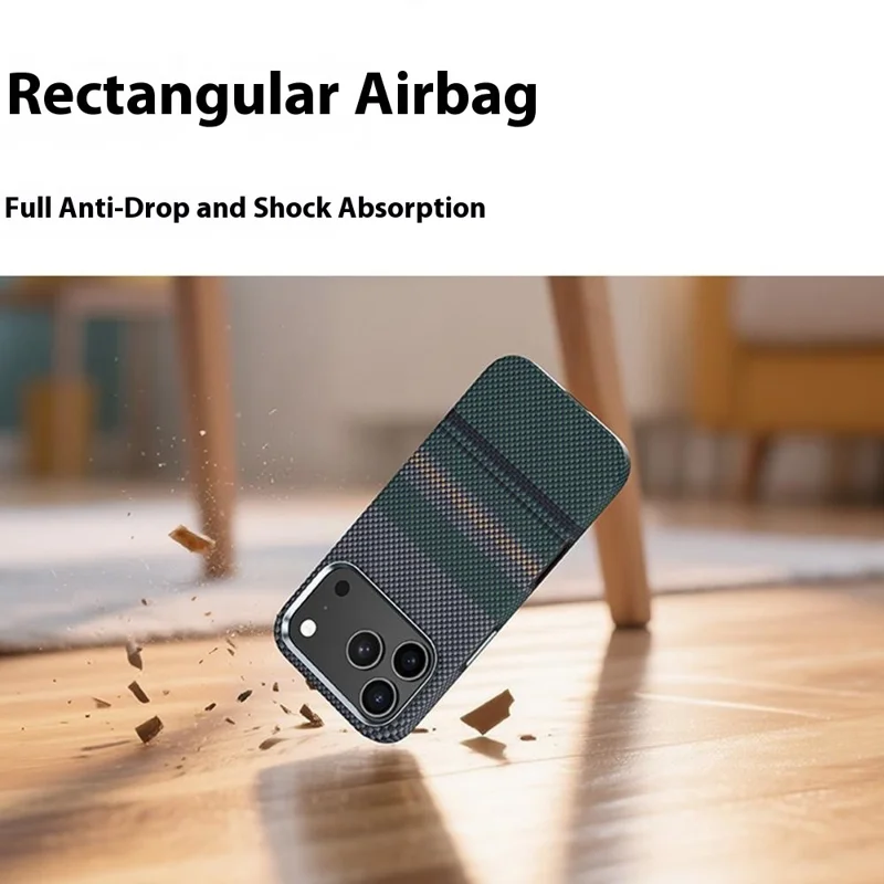 BENKS For iPhone 17 Pro Max Magnetic Case Kevlar Fiber Phone Back Cover Floating Weave Design