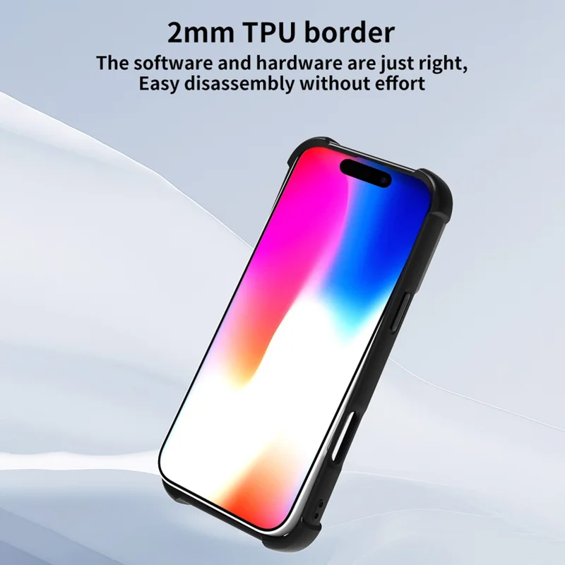 For iPhone 15 Case Compatible with MagSafe CD Vein Kickstand TPU + PC Phone Cover