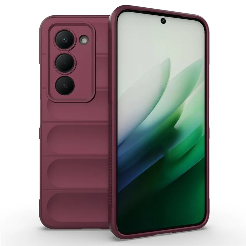 For Xiaomi Redmi 15 5G (Global) (169mm) Case Anti-Drop Soft TPU Rugged Phone Back Cover - Wine Red