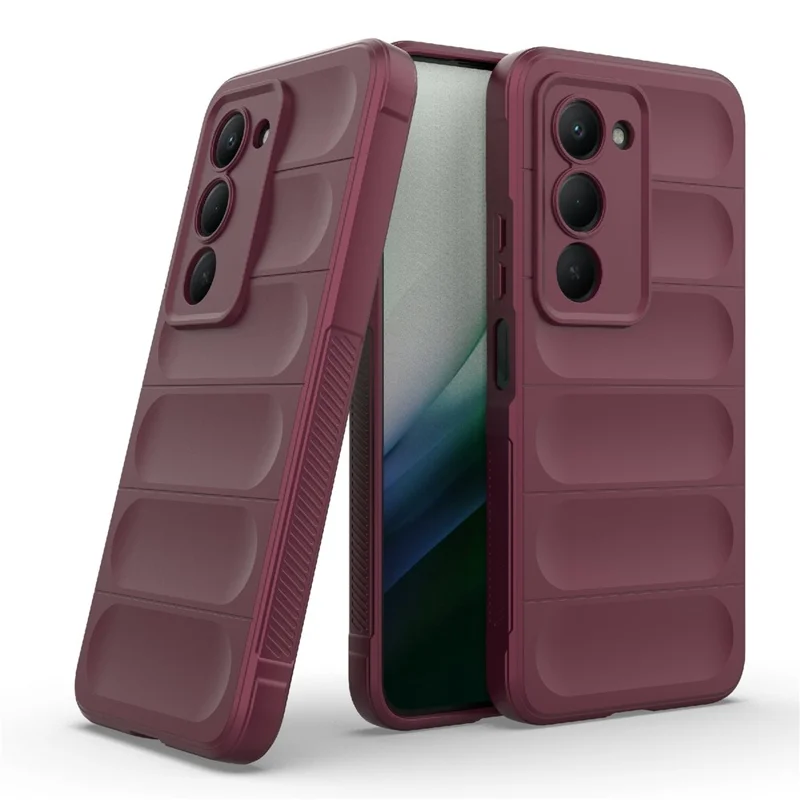 For Xiaomi Redmi 15 5G (Global) (169mm) Case Anti-Drop Soft TPU Rugged Phone Back Cover - Wine Red