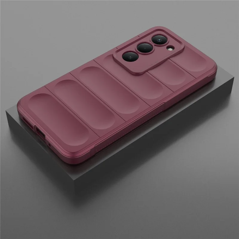 For Xiaomi Redmi 15 5G (Global) (169mm) Case Anti-Drop Soft TPU Rugged Phone Back Cover - Wine Red