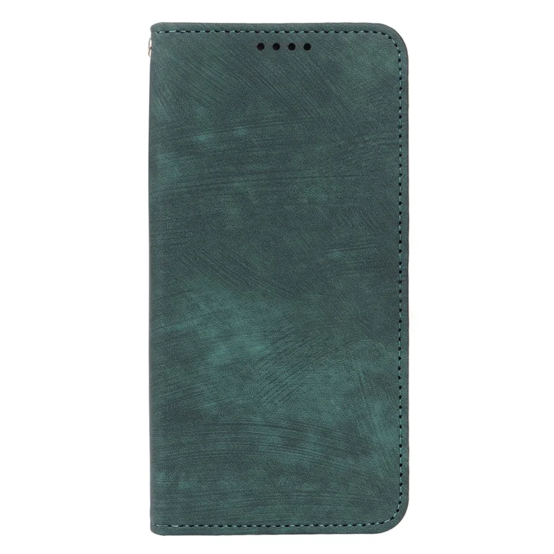 For Xiaomi Poco M8 5G / Redmi Note 15 5G (Global) / 15 4G (Global) Case Strong Magnetic Leather Wallet Phone Cover with Striped Texture - Green