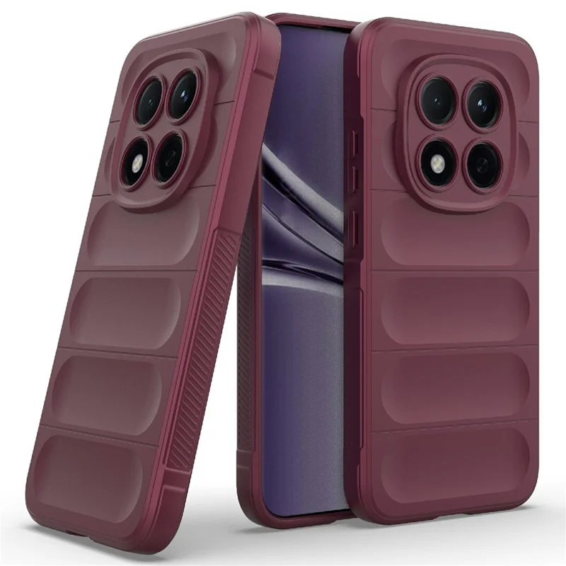For Xiaomi Redmi Note 15 Pro 5G (Global) Case Anti-Drop Soft TPU Rugged Phone Back Cover - Wine Red