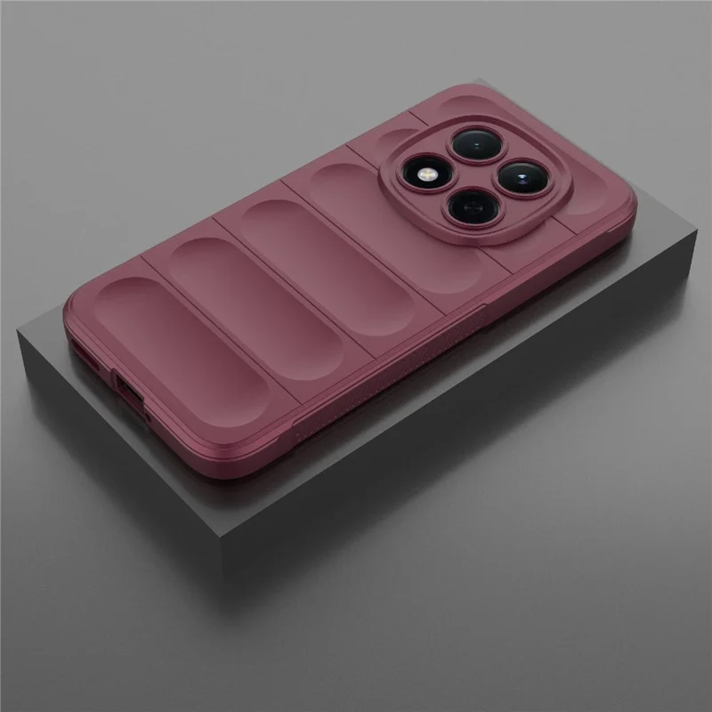 For Xiaomi Redmi Note 15 Pro 5G (Global) Case Anti-Drop Soft TPU Rugged Phone Back Cover - Wine Red