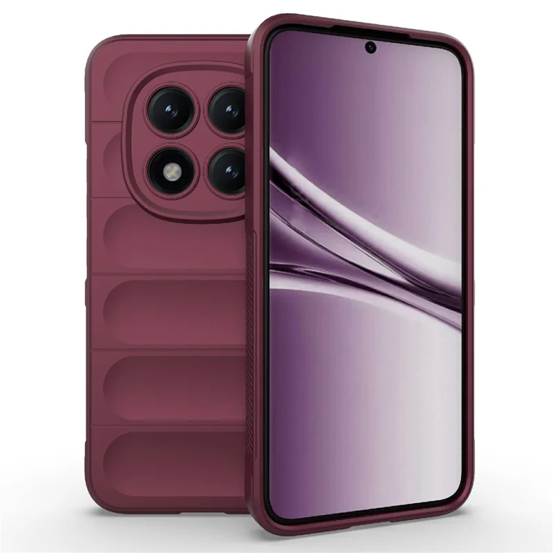 TPU-hoesje voor Xiaomi Redmi Note 15 Pro+ 5G, anti-val, zacht, robuust telefoonhoesje - wijnrood
