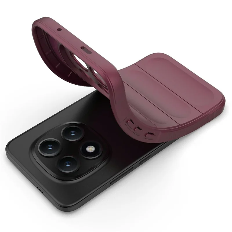 TPU-hoesje voor Xiaomi Redmi Note 15 Pro+ 5G, anti-val, zacht, robuust telefoonhoesje - wijnrood