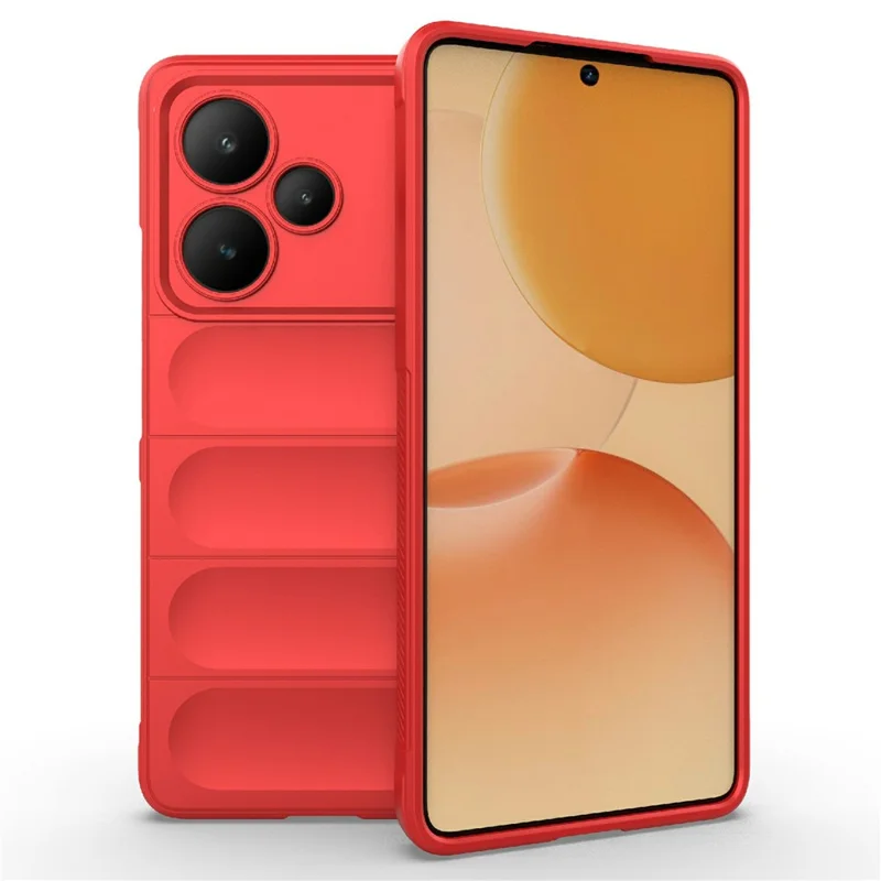 For Realme P4 Pro 5G Case Anti-Drop Soft TPU Rugged Phone Back Cover - Red