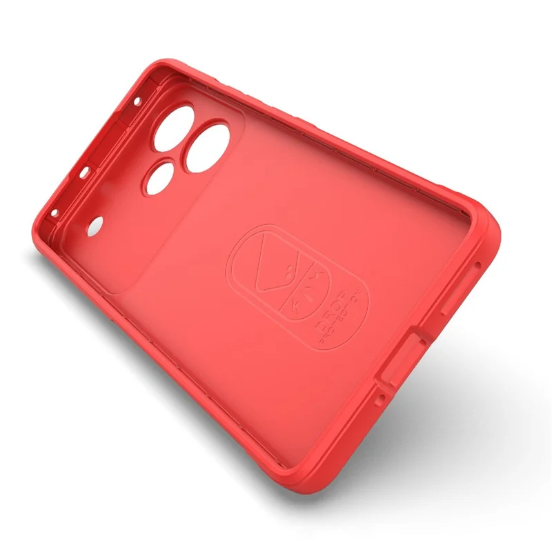 For Realme P4 Pro 5G Case Anti-Drop Soft TPU Rugged Phone Back Cover - Red
