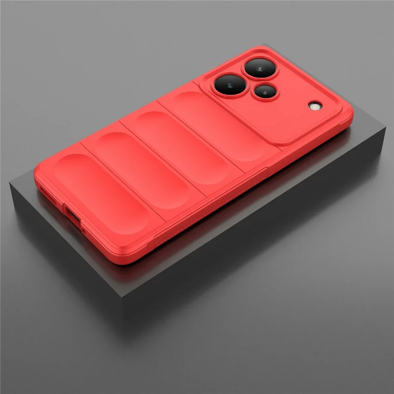 For Realme P4 Pro 5G Case Anti-Drop Soft TPU Rugged Phone Back Cover - Red