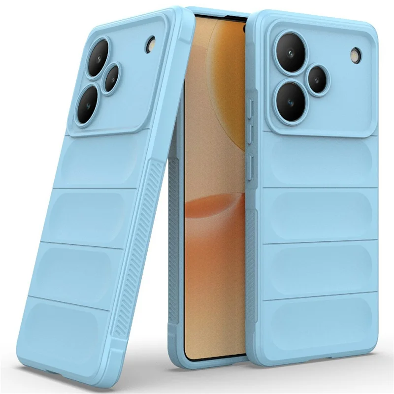For Realme P4 Pro 5G Case Anti-Drop Soft TPU Rugged Phone Back Cover - Baby Blue