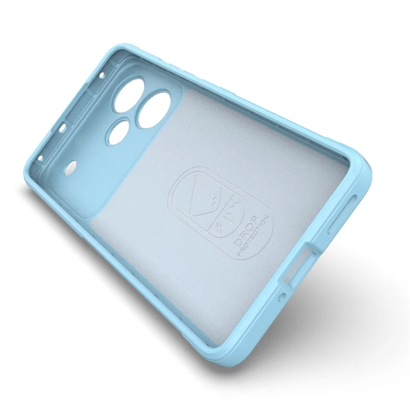 For Realme P4 Pro 5G Case Anti-Drop Soft TPU Rugged Phone Back Cover - Baby Blue