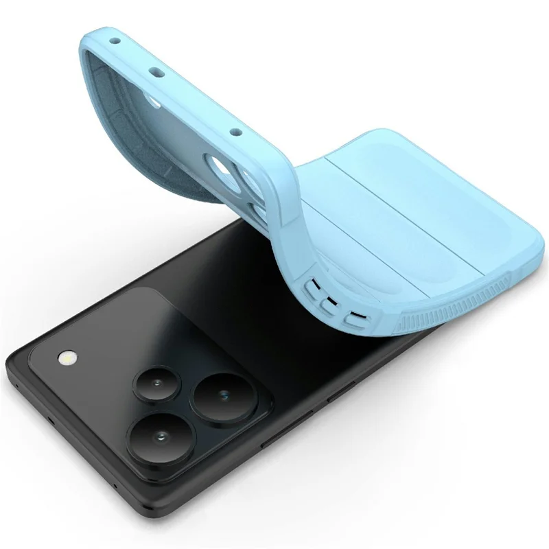 For Realme P4 Pro 5G Case Anti-Drop Soft TPU Rugged Phone Back Cover - Baby Blue