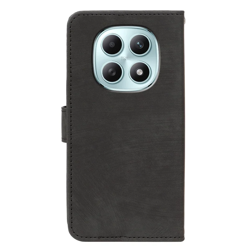 For Xiaomi Poco M8 5G / Redmi Note 15 5G (Global) / 15 4G (Global) Case Flip Wallet Striped Texture Leather Phone Cover - Black