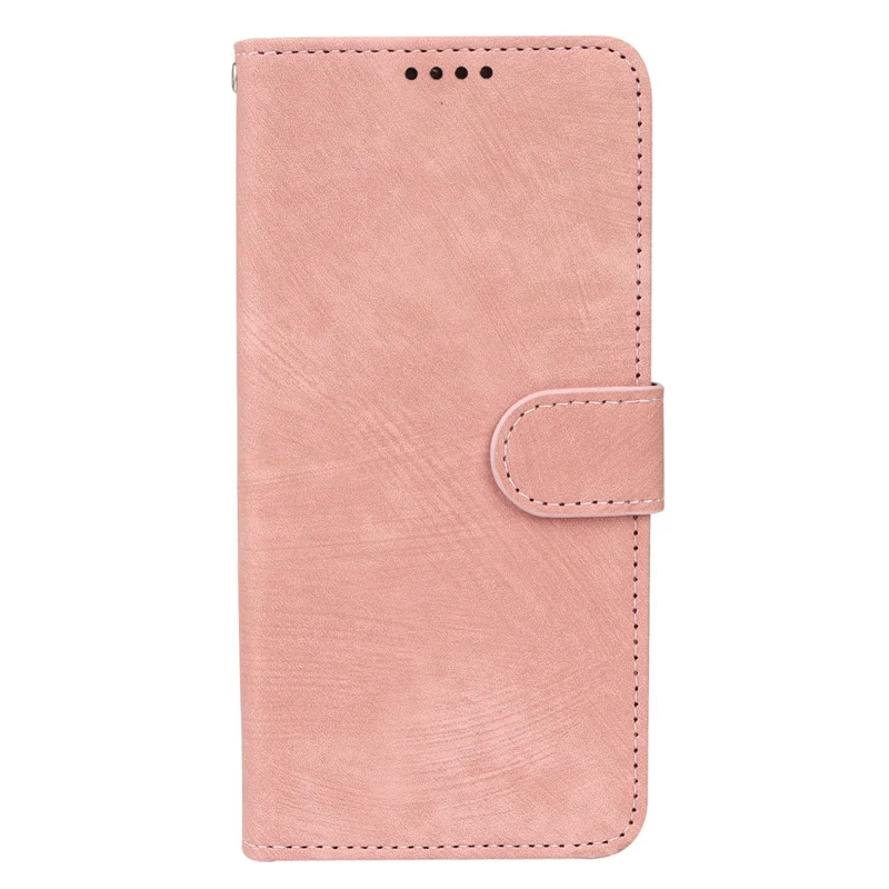 For Xiaomi Poco M8 5G / Redmi Note 15 5G (Global) / 15 4G (Global) Case Flip Wallet Striped Texture Leather Phone Cover - Rose Gold