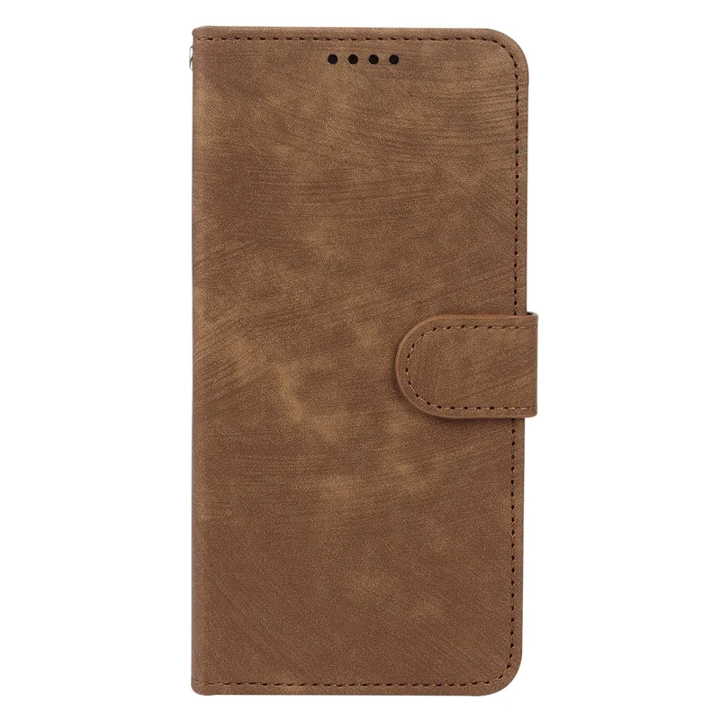 For Xiaomi Redmi Note 15 5G (Global) / 15 4G (Global) Case Flip Wallet Striped Texture Leather Phone Cover - Brown