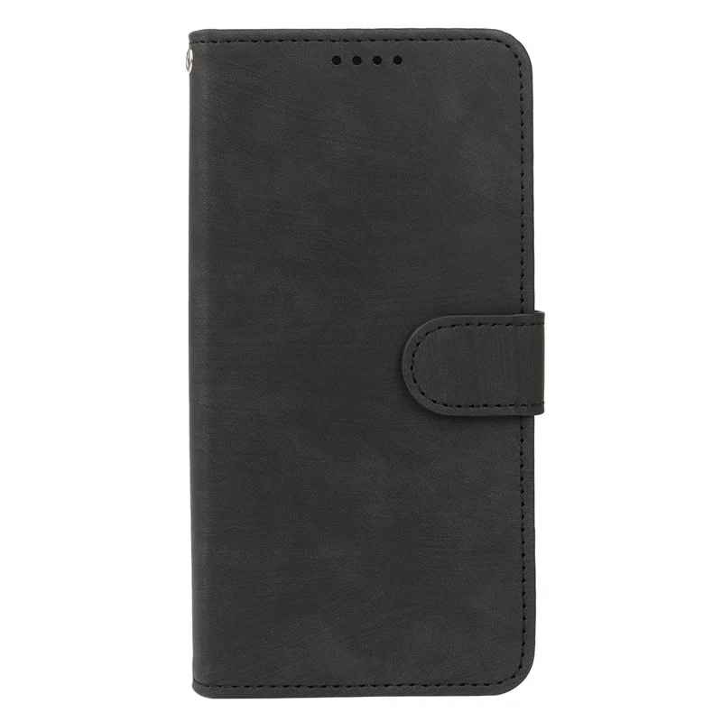 Flipportemonnee hoesje met streepstructuur van leer voor iPhone Air - Zwart