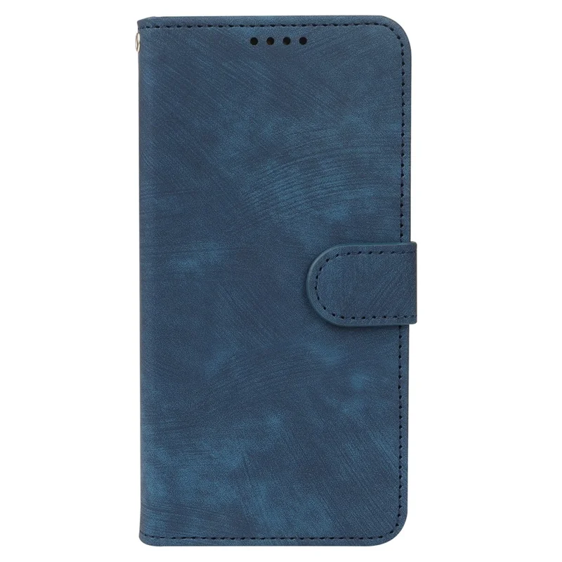 For iPhone 16 Pro Case Flip Wallet Striped Texture Leather Phone Cover - Blue