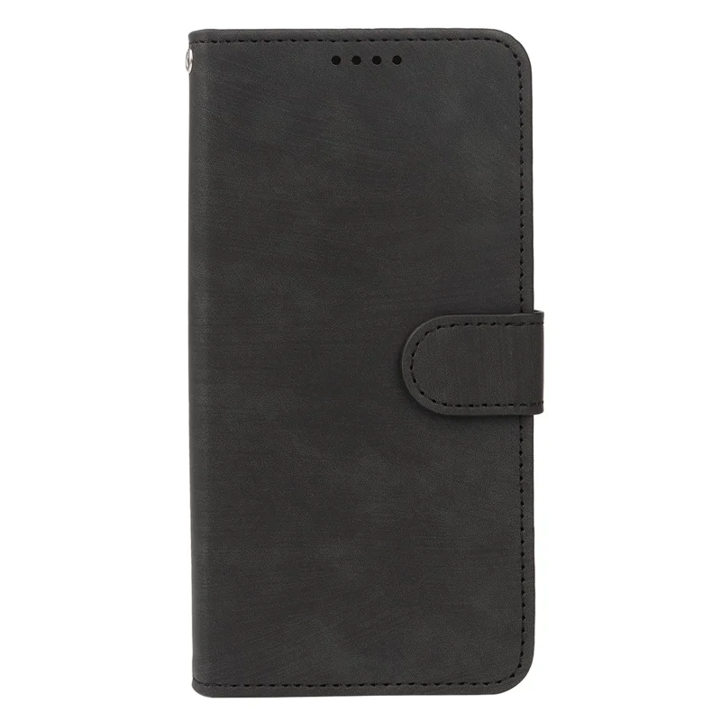 For iPhone 16 Case Flip Wallet Striped Texture Leather Phone Cover - Black