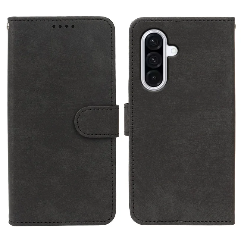 For Samsung S25FE Phone Case Leather Wallet Striped Pattern Magnetic Closure Shockproof Kickstand