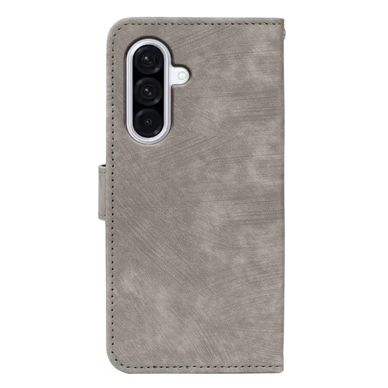 For Samsung S25FE Phone Case Leather Wallet Striped Pattern Magnetic Closure Shockproof Kickstand