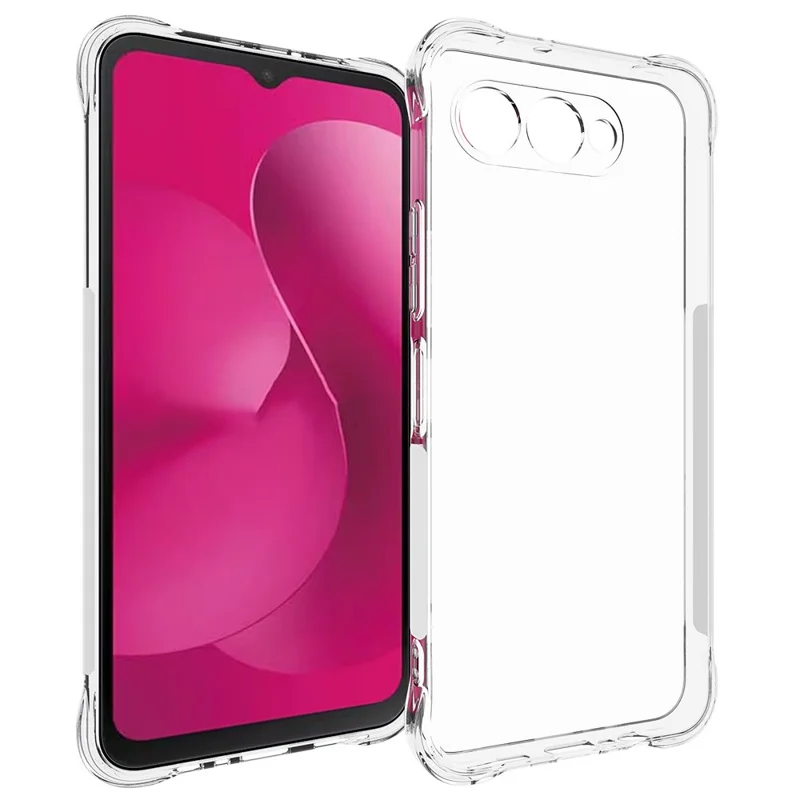 For T-Mobile REVVL 8 TPU Phone Case Non Slip Transparent Mobile Phone Cover
