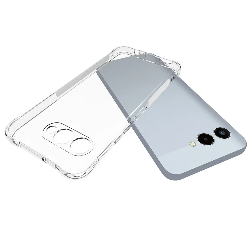 For T-Mobile REVVL 8 TPU Phone Case Non Slip Transparent Mobile Phone Cover