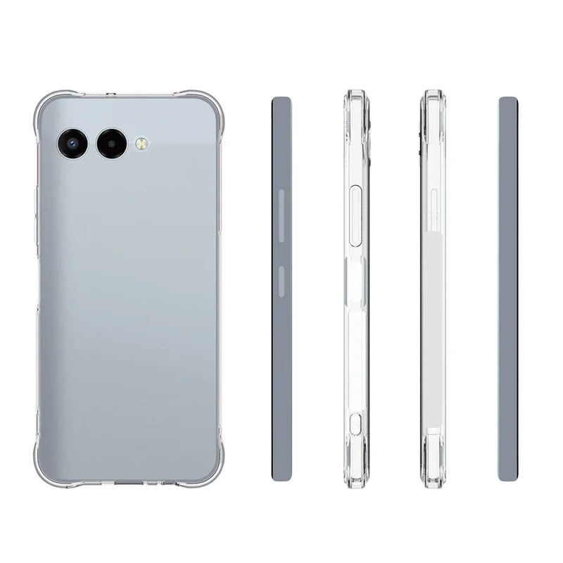 For T-Mobile REVVL 8 TPU Phone Case Non Slip Transparent Mobile Phone Cover