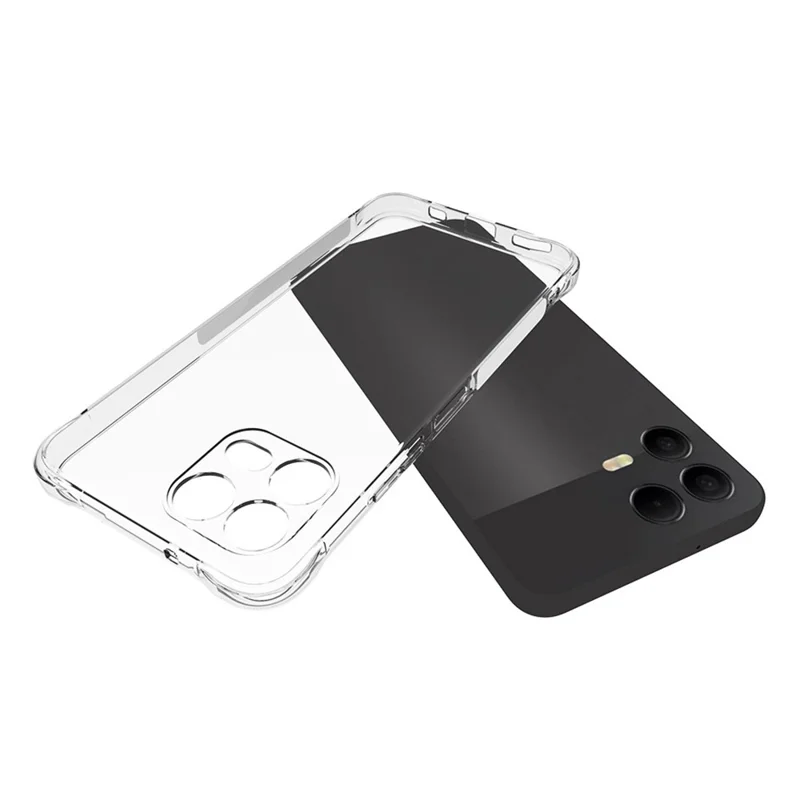 For T-Mobile Revvl 8 Pro TPU Phone Case Non Slip Transparent Mobile Phone Cover