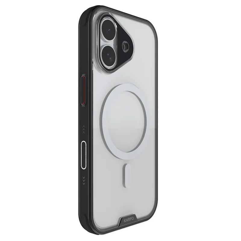 Funda Magnética KARFO para iPhone 17 de TPU y PC, Resistente al Agua, con Protector de Pantalla y Herramienta de Instalación - Negro