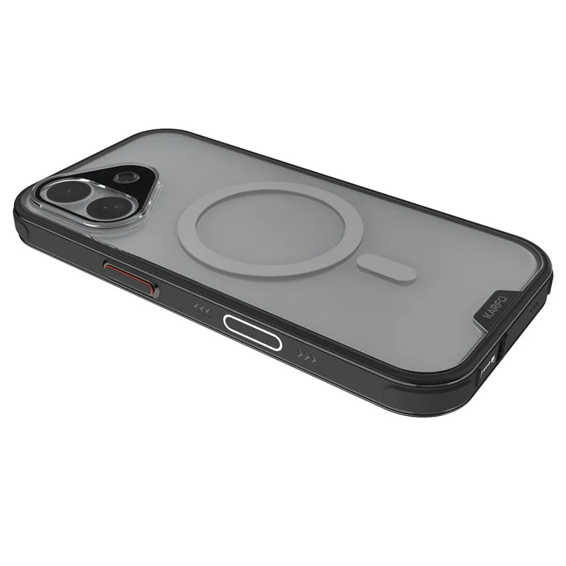 Funda Magnética KARFO para iPhone 17 de TPU y PC, Resistente al Agua, con Protector de Pantalla y Herramienta de Instalación - Negro