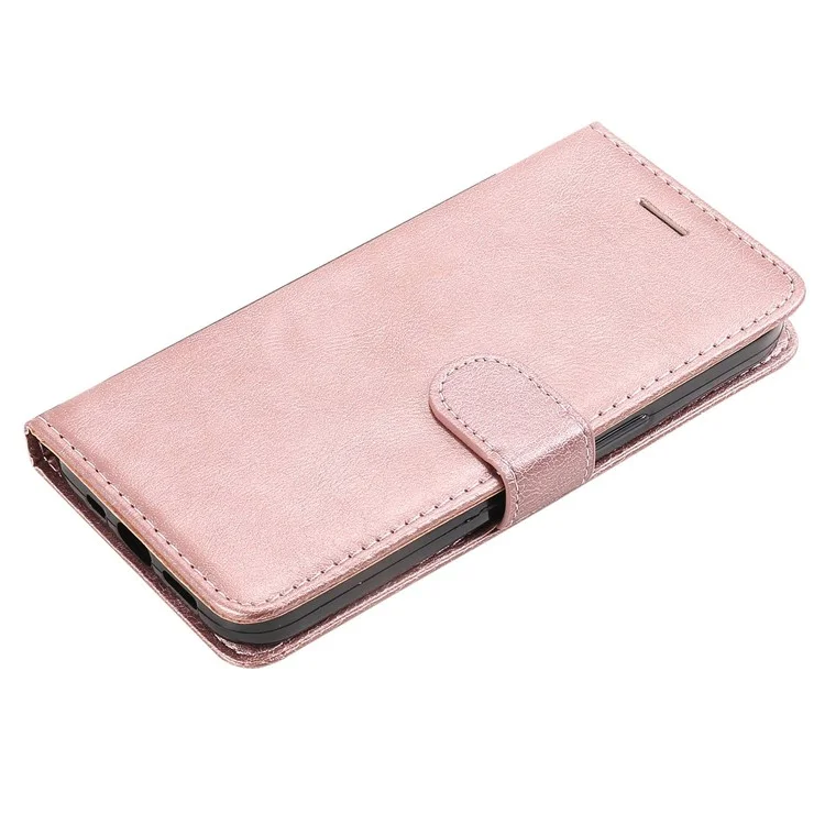 KT Leath Series-2 Pour Oppo Reno8 Pro 5G (version Globale) / Reno8 Pro + 5G Portefeuille Téléphone Couleur de Couleur Coupure de Fermeture Magnétique en Cuir PU en Cuir Avec Bracelet - or Rose