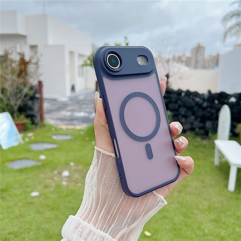 For iPhone Air Case Compatible with MagSafe Skin Touch TPU Acrylic Phone Back Cover - Purple