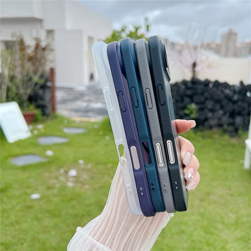 For iPhone Air Case Compatible with MagSafe Skin Touch TPU Acrylic Phone Back Cover - Purple