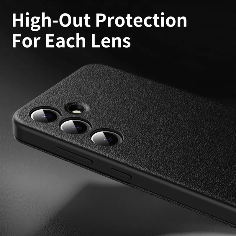 For Samsung Galaxy S25 FE Case with Card Holder Smart View Window Leather Phone Cover - Black