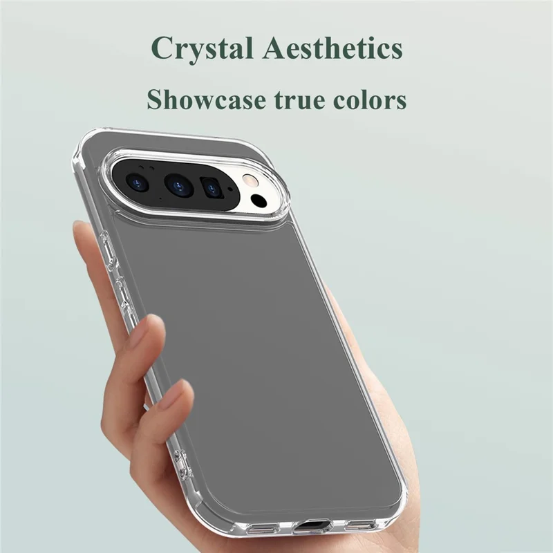 LEREACH TOC Serie für Google Pixel 10 / 10 Pro Hülle TPU + Acryl Handyhülle - Transparent