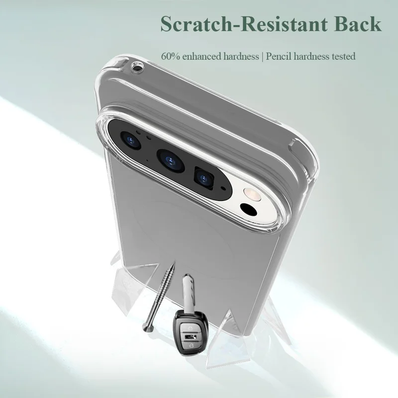 LEREACH TOC Series for Google Pixel 10 Pro XL Case TPU + Acrylic Phone Cover - Transparent