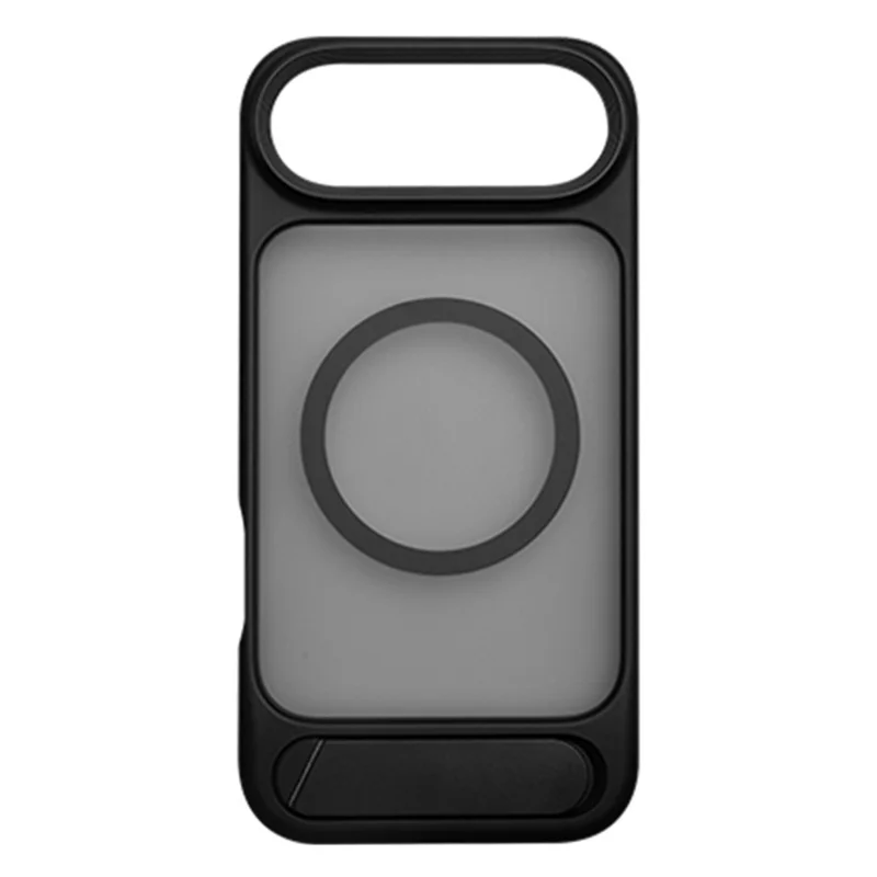 COTECI For iPhone Air Phone Case Compatible with MagSafe PC+TPU Back Cover with Hidden Kickstand - Matte Black
