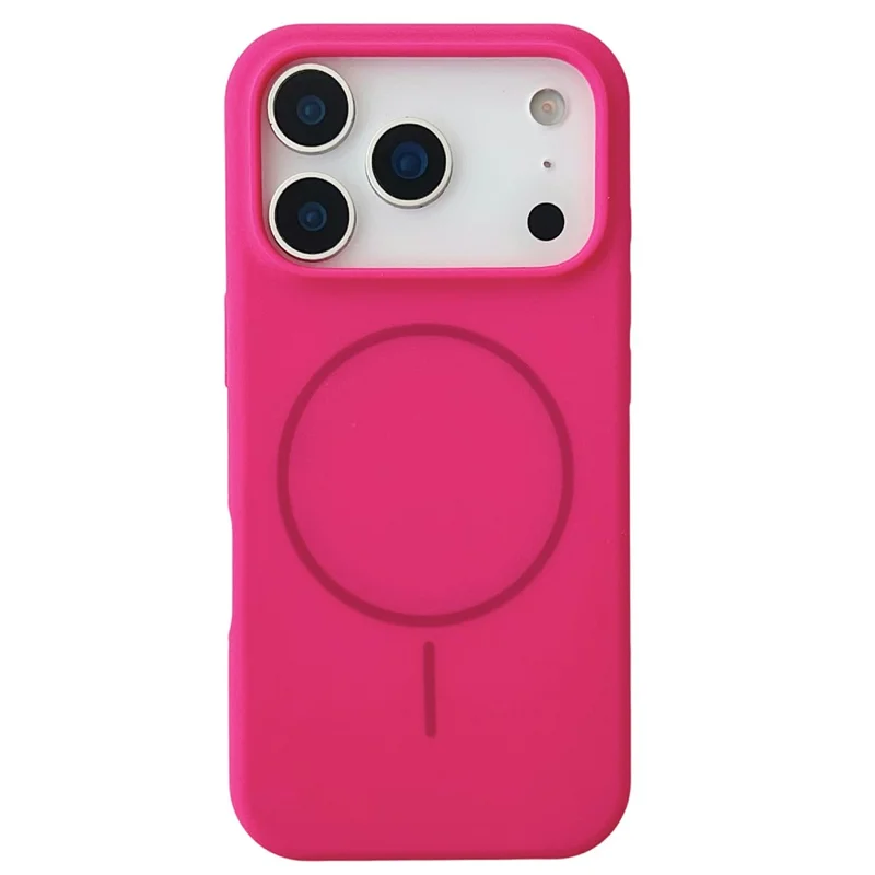 For iPhone 17 Pro Max Case Compatible with MagSafe Liquid Silicone Anti-Drop Phone Cover - Rose