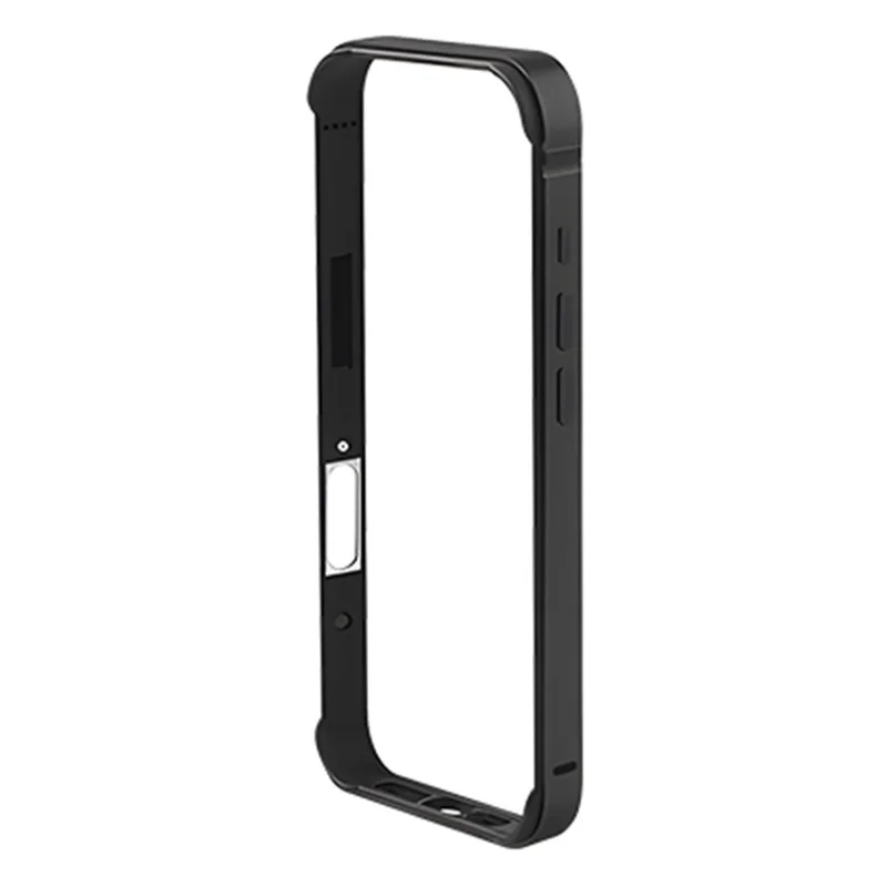 COTECI For iPhone 17 Case Aluminum Alloy Silicone Bumper Shockproof Heat Dissipation Phone Frame - Black