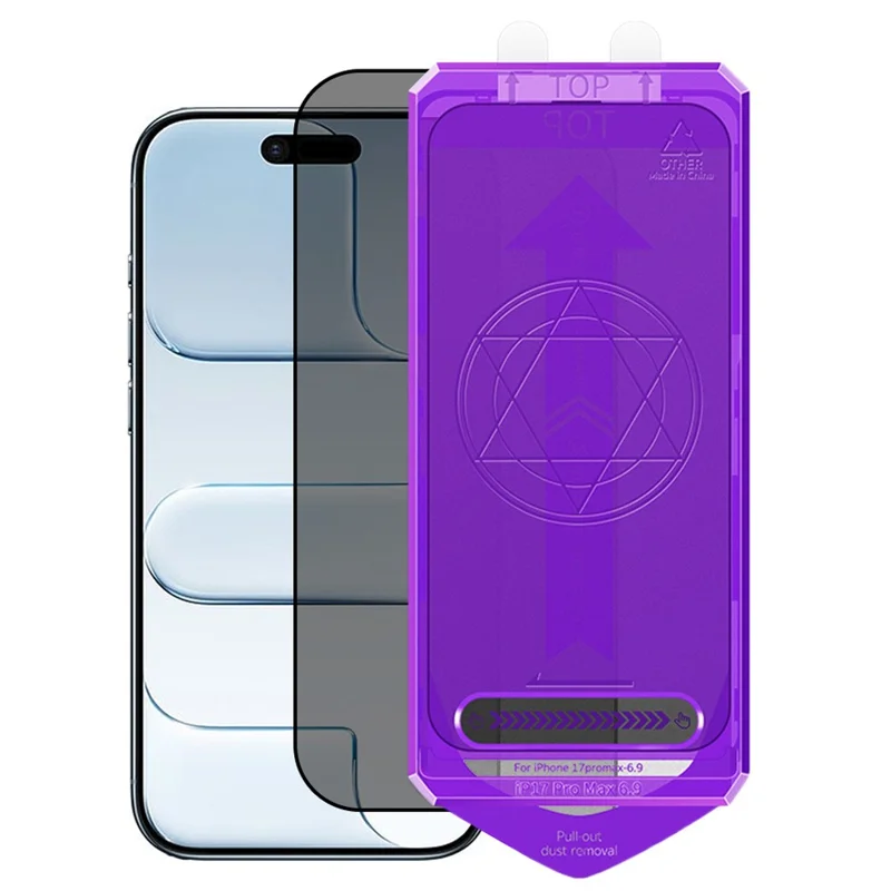 COTECI For iPhone Air Screen Protector Anti Spy Tempered Glass Film with PC Dust Removal Tool