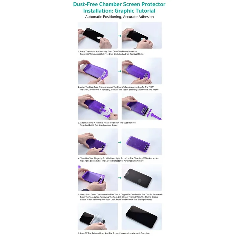 COTECI For iPhone Air Screen Protector Anti Spy Tempered Glass Film with PC Dust Removal Tool